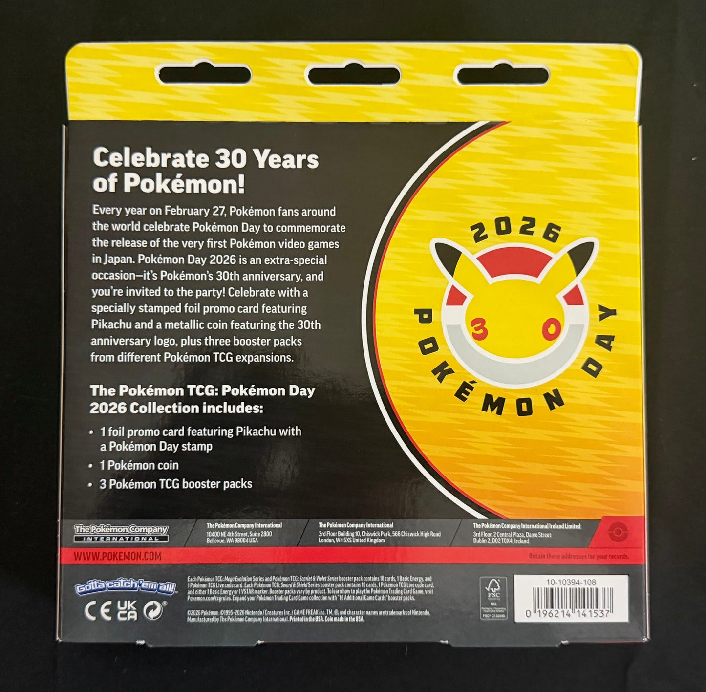Pokémon Day 2026 Collection Box – Factory Sealed Limited Release