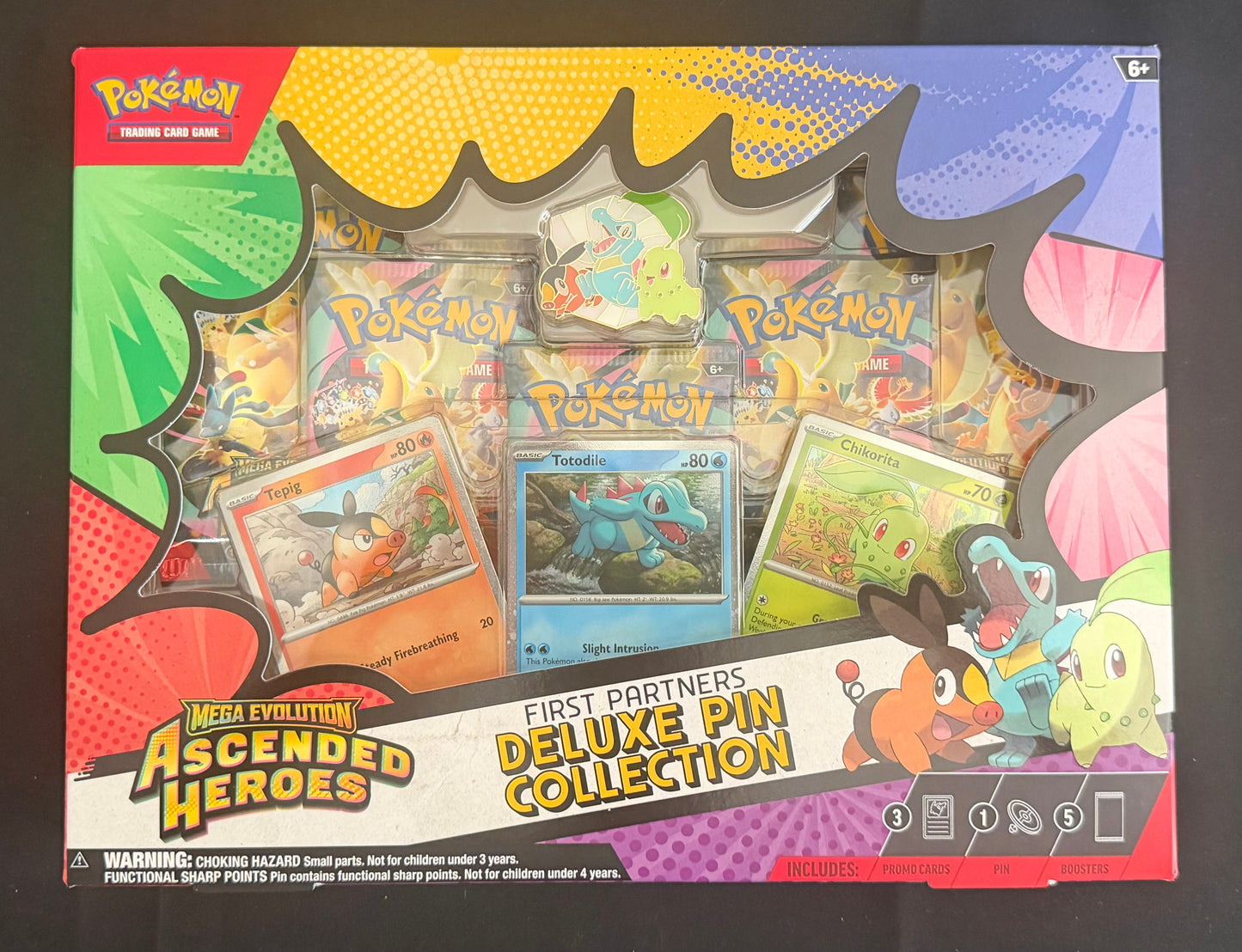 Pokémon TCG: First Partners Deluxe Pin Collection – Mega Evolution Ascended Heroes Sealed