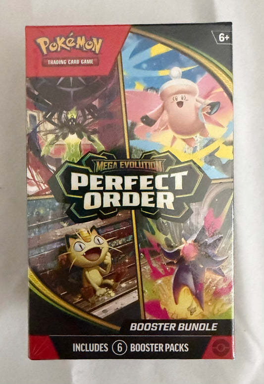 Pokémon TCG: Mega Evolution – Perfect Order Booster Bundle (6 Packs)