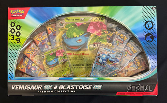 Pokémon Venusaur ex & Blastoise ex Premium Collection – Factory Sealed