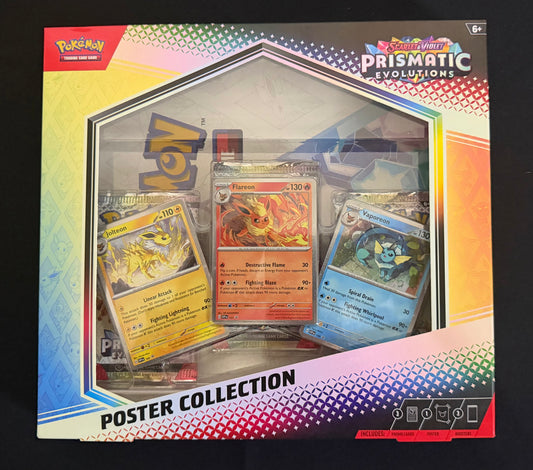 Pokémon Prismatic Evolutions Poster Collection Box – Factory Sealed