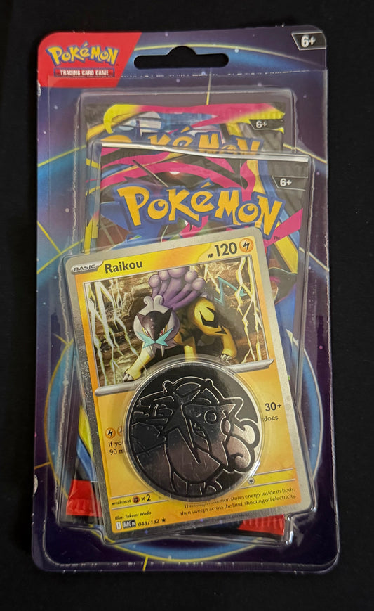 Pokémon 2-Pack Blister – Raikou Promo (1-Tab) – Factory Sealed