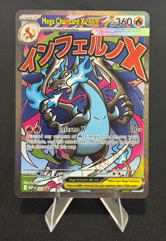 Mega Charizard X EX Promo #023 – Mega Evolutions – Near Mint Pokémon Card