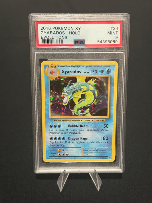 Gyarados Holo PSA 9 – XY Evolutions #34 Pokémon Card